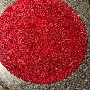 Beaded place mats 14x14inch 3 left